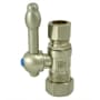 Kingston Brass Vintage Straight Stop with 1/2 Inch Comp, 5/8 Inch Comp and Knight Lever Brushed Nickel