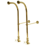 Kingston Brass Rigid Freestand Supplies with Stops Polished Brass