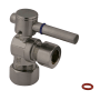 Kingston Brass Vintage Angle Stop with 1/2 Inch OD, 5/8 Inch OD and Concord Lever Brushed Nickel