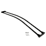 Kingston Brass Adjustable (60"-72") Double Curved Stainless Steel Shower Curtain Rod Matte Black