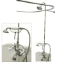 Kingston Brass Vintage Shower System with Shower Head, Hand Shower, Shower Arm, and Hose – Less Rough-In Valve Polished Chrome