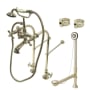 Kingston Brass Vintage Tub and Shower Trim Package with Shower Head Brushed Nickel