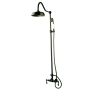 Kingston Brass Vintage Ceramic Disc Retrofit Shower System with Shower Head, Hand Shower, Shower Arm, and Hose Oil Rubbed Bronze
