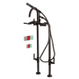 Kingston Brass Concord Floor Mounted Tub Filler with Built-In Diverter – Includes Hand Shower Oil Rubbed Bronze