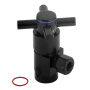 Kingston Brass Concord 2-7/8" High Quarter Turn Ceramic Disc Cartridge Angle Stop Valve Matte Black