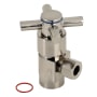 Kingston Brass Concord 2-7/8" High Quarter Turn Ceramic Disc Cartridge Angle Stop Valve Brushed Nickel