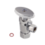Kingston Brass Americana Anti-Seize Deluxe Quarter Turn Ceramic Disc Cartridge Angle Stop Polished Chrome