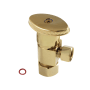 Kingston Brass Americana Anti-Seize Deluxe Quarter Turn Ceramic Disc Cartridge Angle Stop Polished Brass
