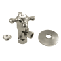Kingston Brass 3-5/16" High Brass Angle Stop Valve Brushed Nickel