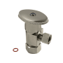 Kingston Brass Americana Anti-Seize Deluxe Quarter Turn Ceramic Disc Cartridge Angle Stop Brushed Nickel