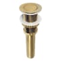 Kingston Brass Coronet 1-1/4" Pop-Up Drain Assembly - Less Overflow Brushed Brass