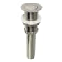Kingston Brass Coronet 1-1/4" Pop-Up Drain Assembly - Less Overflow Brushed Nickel