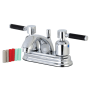 Kingston Brass Kaiser 1.2 GPM Centerset Bathroom Faucet with Pop-Up Drain Assembly Polished Chrome