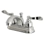 Kingston Brass Nuwave French 1.2 GPM Centerset Bathroom Faucet with Pop-Up Drain Assembly Polished Chrome