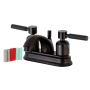 Kingston Brass Kaiser 1.2 GPM Centerset Bathroom Faucet with Pop-Up Drain Assembly Oil Rubbed Bronze