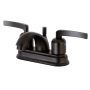 Kingston Brass Centurion 1.2 GPM Centerset Bathroom Faucet with Pop-Up Drain Assembly Oil Rubbed Bronze