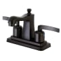 Kingston Brass Centurion 1.2 GPM Centerset Bathroom Faucet with Pop-Up Drain Assembly Oil Rubbed Bronze