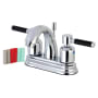 Kingston Brass Kaiser 1.2 GPM Centerset Bathroom Faucet with Pop-Up Drain Assembly Polished Chrome