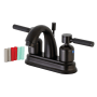 Kingston Brass Kaiser 1.2 GPM Centerset Bathroom Faucet with Pop-Up Drain Assembly Oil Rubbed Bronze