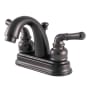 Kingston Brass Naples 1.2 GPM Centerset Bathroom Faucet with Pop-Up Drain Assembly Oil Rubbed Bronze