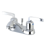 Kingston Brass Centurion 1.2 GPM Centerset Bathroom Faucet with Pop-Up Drain Assembly Polished Chrome