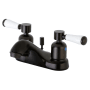 Kingston Brass Paris 1.2 GPM Centerset Bathroom Faucet with Pop-Up Drain Assembly Oil Rubbed Bronze