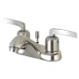 Kingston Brass Centurion 1.2 GPM Centerset Bathroom Faucet with Pop-Up Drain Assembly Brushed Nickel