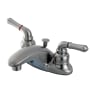 Kingston Brass Magellan 1.2 GPM Centerset Bathroom Faucet with Pop-Up Drain Assembly Brushed Nickel