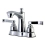 Kingston Brass Royale 1.2 GPM Centerset Bathroom Faucet with Pop-Up Drain Assembly Polished Chrome