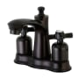 Kingston Brass Millennium 1.2 GPM Centerset Bathroom Faucet with Pop-Up Drain Assembly Oil Rubbed Bronze