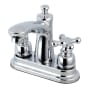 Kingston Brass Victorian 1.2 GPM Centerset Bathroom Faucet with Pop-up Drain Assembly Polished Chrome