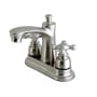 Kingston Brass Victorian 1.2 GPM Centerset Bathroom Faucet with Pop-up Drain Assembly Brushed Nickel