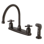 Kingston Brass Concord 1.8 GPM Standard Kitchen Faucet - Includes Side Spray Oil Rubbed Bronze