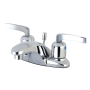 Kingston Brass Centurion 1.2 GPM Centerset Bathroom Faucet with Pop-Up Drain Assembly Polished Chrome