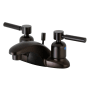 Kingston Brass Concord 1.2 GPM Centerset Bathroom Faucet with Pop-Up Drain Assembly Oil Rubbed Bronze