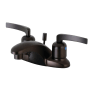 Kingston Brass Centurion 1.2 GPM Centerset Bathroom Faucet with Pop-Up Drain Assembly Oil Rubbed Bronze
