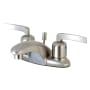 Kingston Brass Centurion 1.2 GPM Centerset Bathroom Faucet with Pop-Up Drain Assembly Brushed Nickel