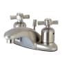 Kingston Brass Millennium 1.2 GPM Centerset Bathroom Faucet with Pop-Up Drain Assembly Brushed Nickel
