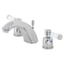 Kingston Brass Paris 1.2 GPM Widespread Bathroom Faucet with Pop-Up Drain Assembly Polished Chrome
