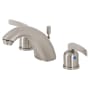 Kingston Brass Centurion 1.2 GPM Widespread Bathroom Faucet with Pop-Up Drain Assembly Brushed Nickel