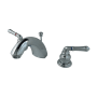 Kingston Brass 1.2 GPM Widespread Bathroom Faucet with Pop-Up Drain Assembly Polished Chrome