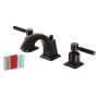 Kingston Brass Kaiser 1.2 GPM Widespread Bathroom Faucet with Pop-Up Drain Assembly Oil Rubbed Bronze