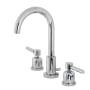 Kingston Brass Concord 1.2 GPM Widespread Bathroom Faucet with Pop-Up Drain Assembly Polished Chrome