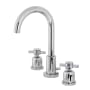 Kingston Brass Concord 1.2 GPM Widespread Bathroom Faucet with Pop-Up Drain Assembly Polished Chrome