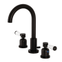 Kingston Brass Paris 1.2 GPM Widespread Bathroom Faucet with Pop-Up Drain Assembly Oil Rubbed Bronze