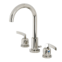 Kingston Brass Centurion 1.2 GPM Widespread Bathroom Faucet with Pop-Up Drain Assembly Polished Nickel