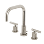 Kingston Brass Convergent 1.2 GPM Widespread Bathroom Faucet with Pop-Up Drain Assembly Polished Nickel