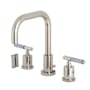 Kingston Brass Synchronous 1.2 GPM Widespread Bathroom Faucet with Pop-Up Drain Assembly Polished Nickel