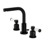 Kingston Brass Paris 1.2 GPM Widespread Bathroom Faucet with Pop-Up Drain Assembly Matte Black