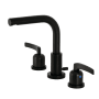 Kingston Brass Centurion 1.2 GPM Widespread Bathroom Faucet with Pop-Up Drain Assembly Matte Black